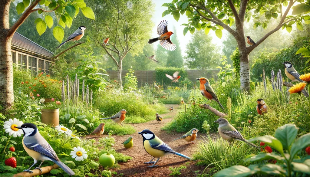 LES OISEAUX DU JARDIN